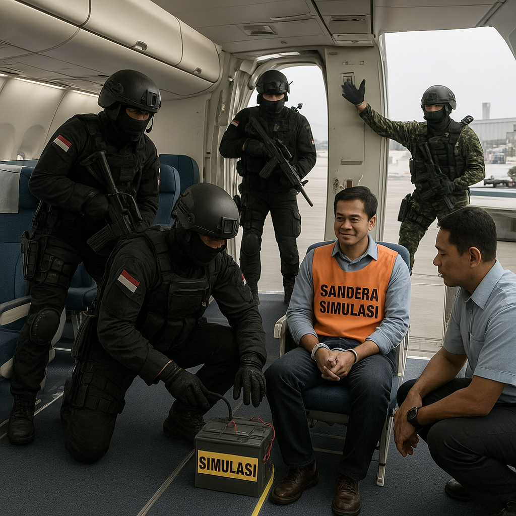 Kopaska Latih Prajurit Tangani Bahan Peledak dan Sandera Pesawat