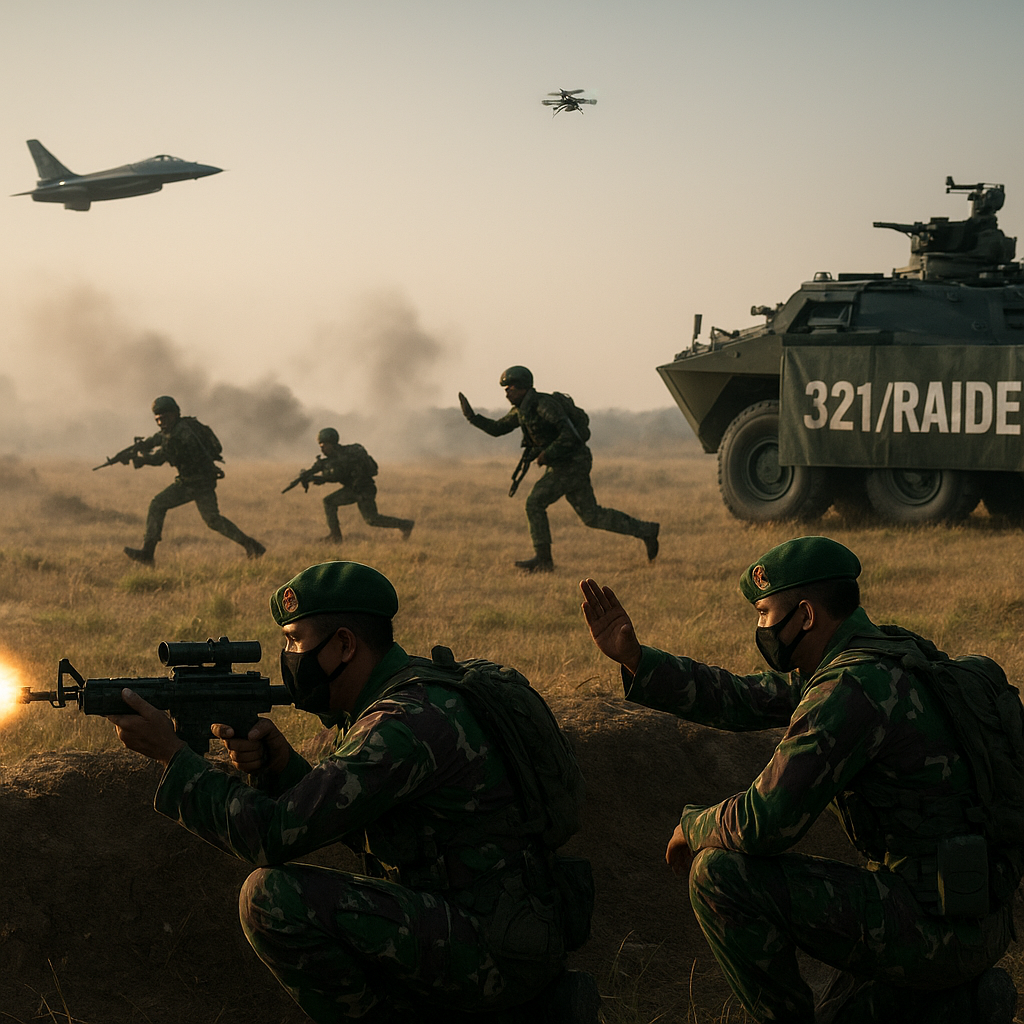 Bedah Taktik: Manuver Flanking Batalyon 321 Raider dalam Latihan Gabungan TNI AU-TNI AD