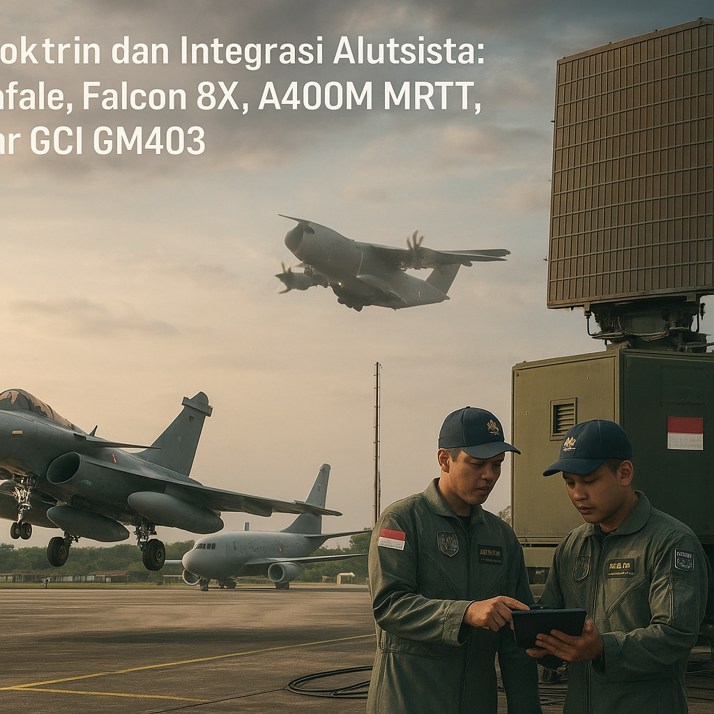 Analisis Doktrin dan Integrasi Alutsista: MRCA Rafale, Falcon 8X, A400M MRTT, dan Radar GCI GM403