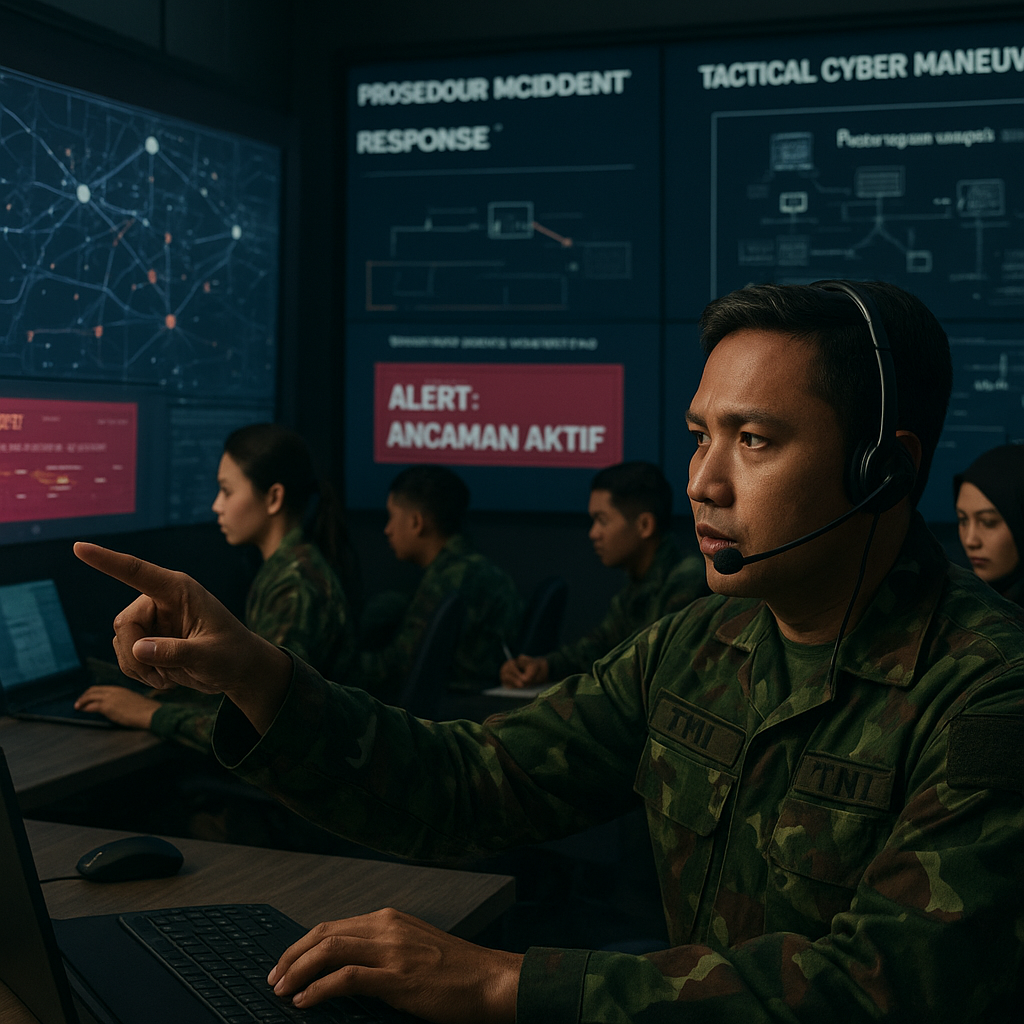 Simulasi Cyber Defense TNI: Prosedur Incident Response dan Tactical Cyber Maneuver